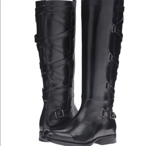 Frye Jordan Strappy Tall Knee High Boots