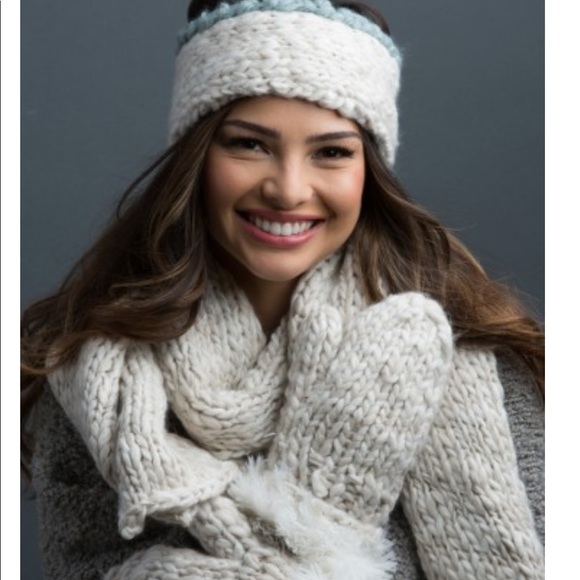 Lemon Accessories - SNOWBALL HEADBAND W/CONTRAST PEPPLE