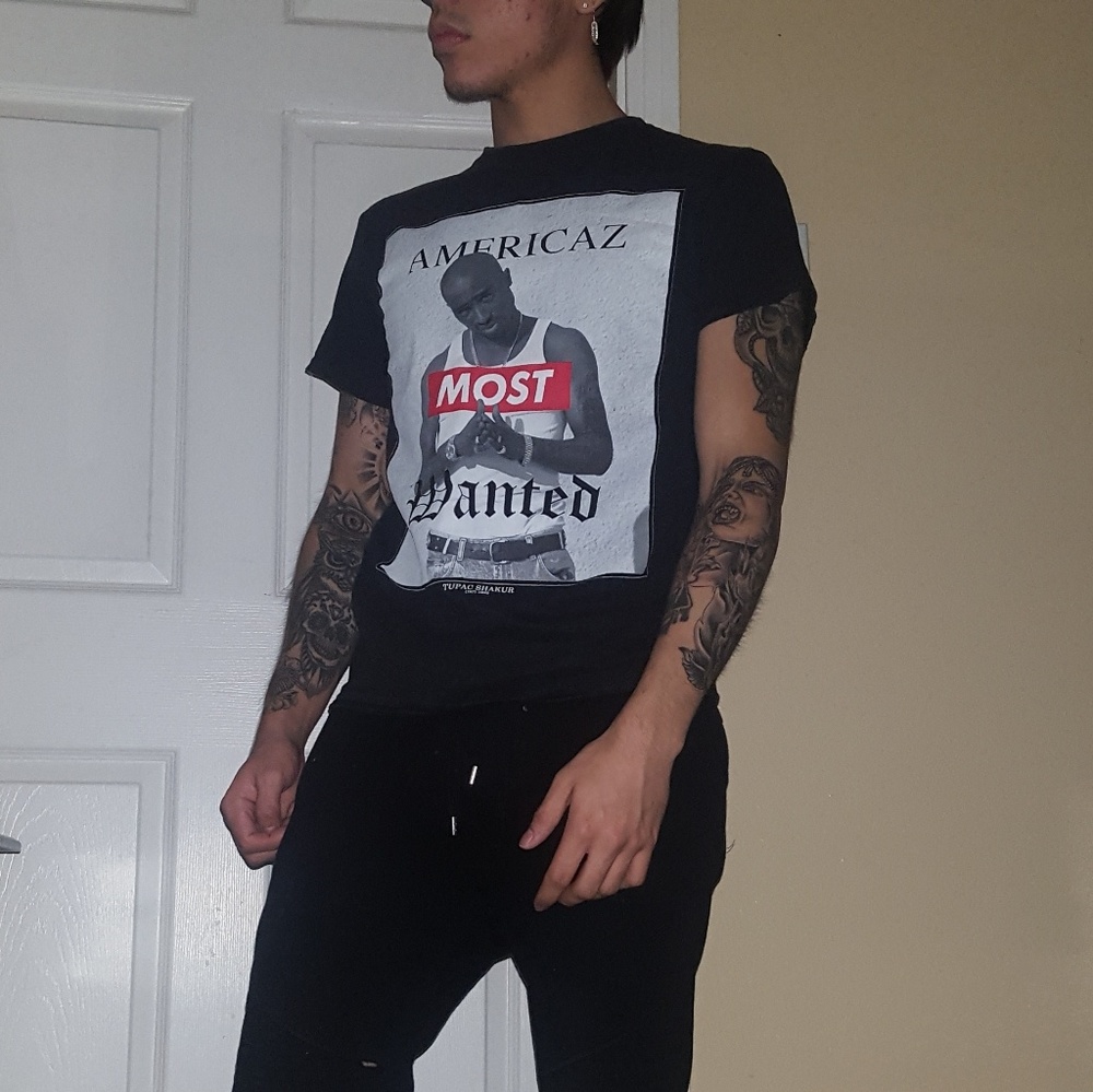 Tupac americaz most wanted band tee