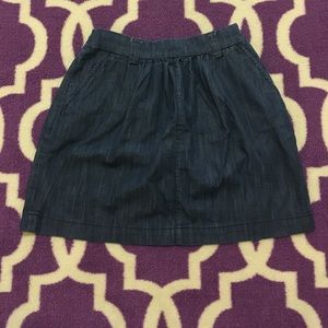 曆 Level 99 denim mini skirt with pockets
