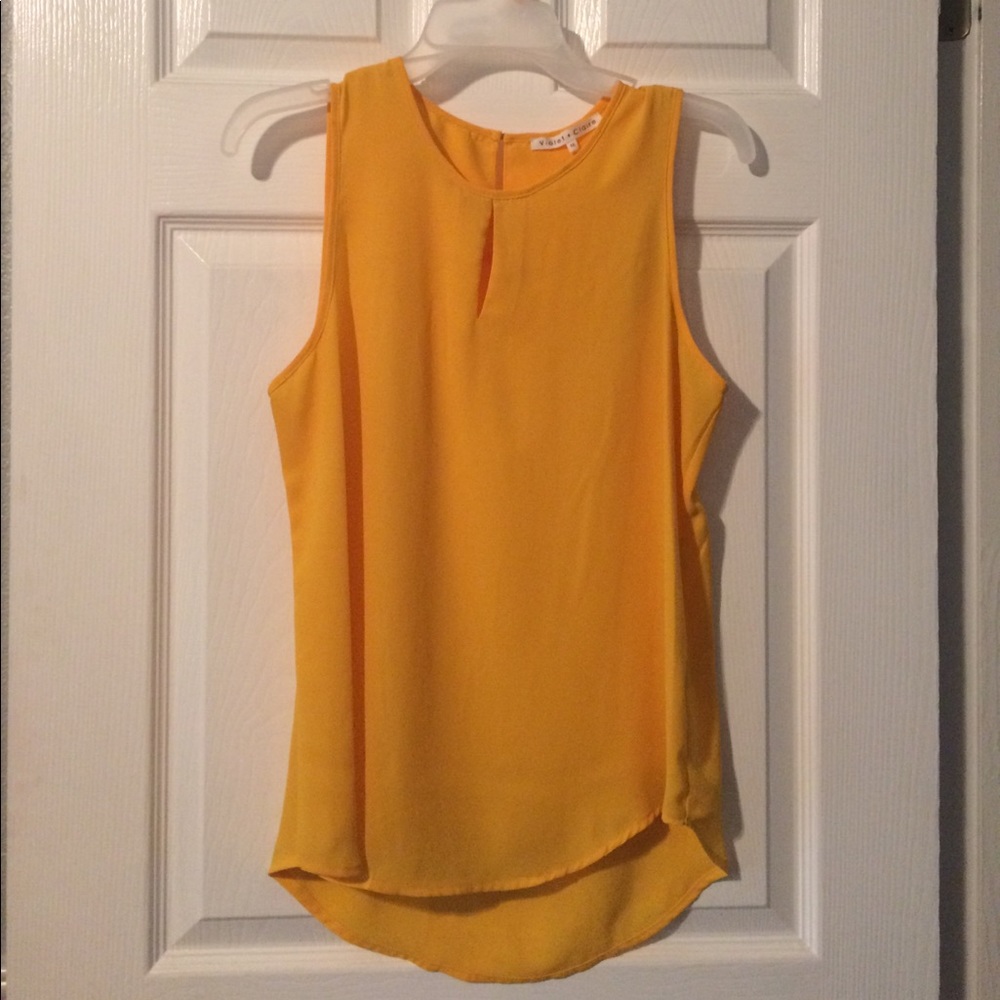 Yellow/gold color blouse, size Medium