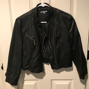 Crop Leather Jacket