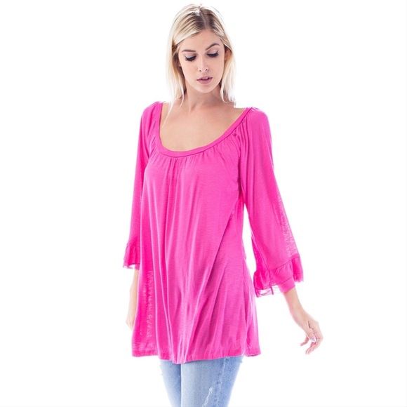The Stella Bell Sleeve Top - Picture 1 of 3
