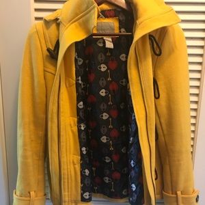 Delia’s size medium yellow toggle button coat