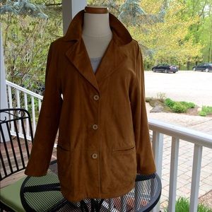Women's reversible leather jacket, size 8-10