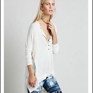 Free People Benedict Canyon Henley CREAM