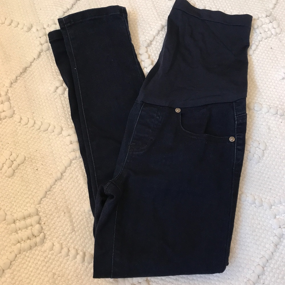 Dark Wash Maternity Skinny Jeans