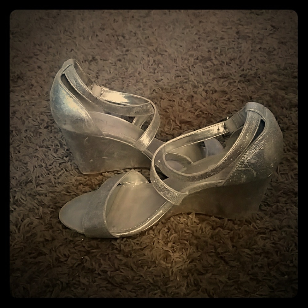 Classy silver wedge