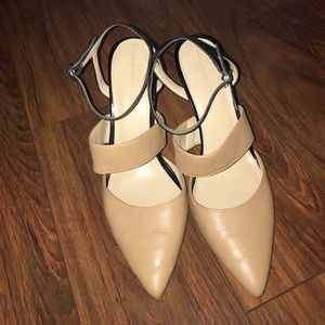 Banana Republic Nude and Black Pumps
