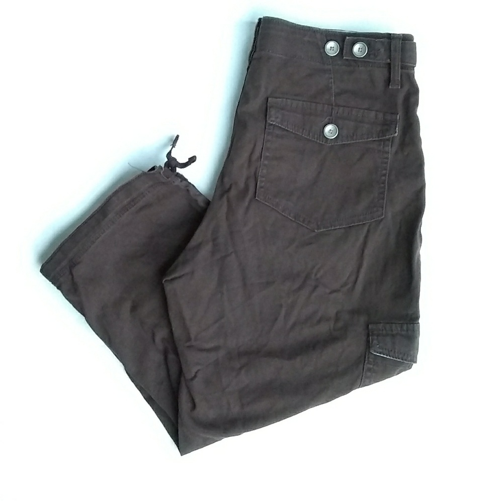 Brown crop pants from Lee, comfy waistband