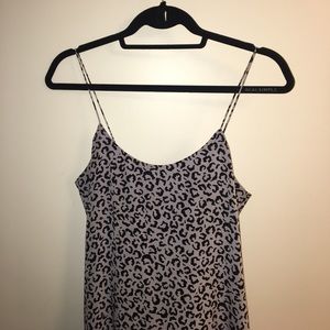 Tibi Gray Leopard Minidress