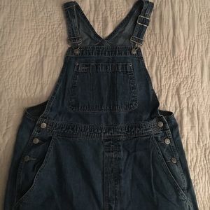 Denim full length overalls