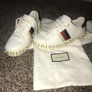 GUCCI Ace Studded Sneakers- Woman’s 6.5