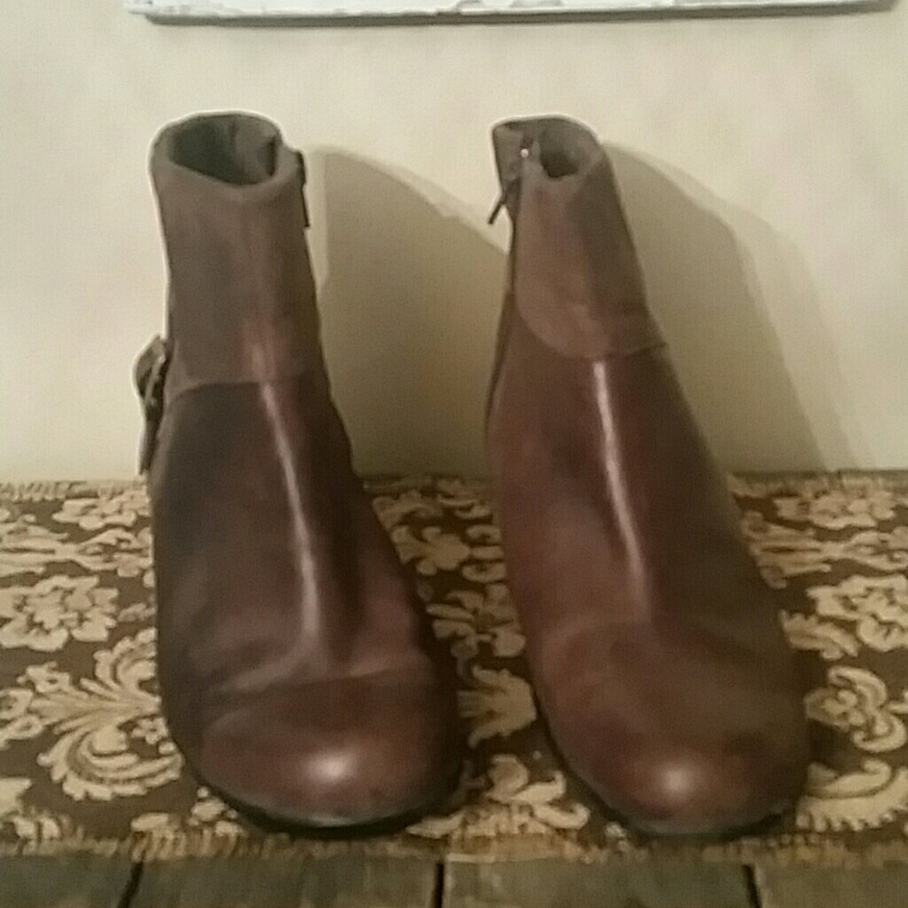 Clarks Brown Booties