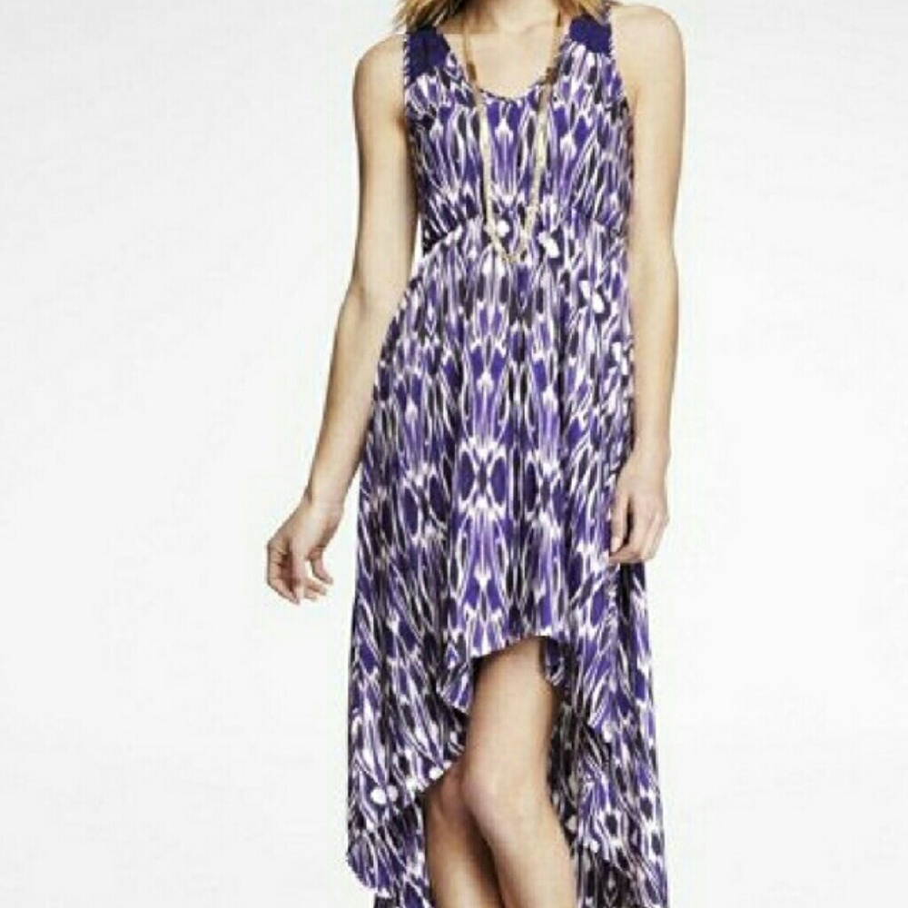 EUC Express Purple High Low Maxi Dress Size S