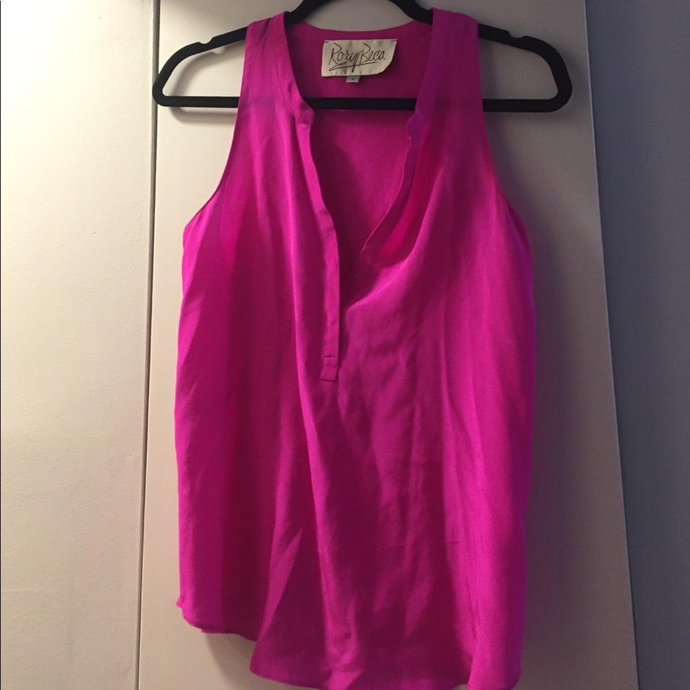 Hot pink blouse
