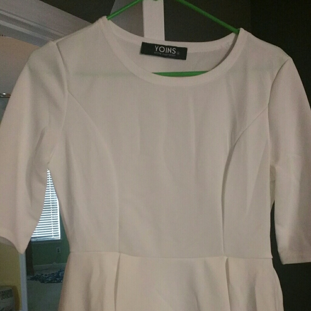 White short mini dress