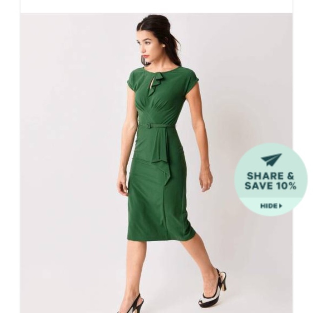 Stop Staring Green Vintage dress