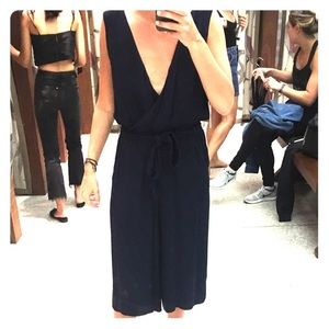 Aritzia Babaton Dark Blue Jumpsuit