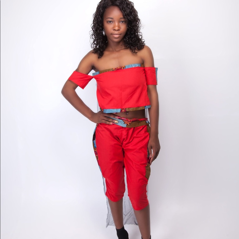 2 piece set with cape