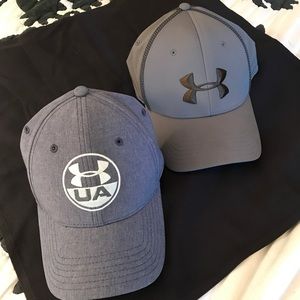 2 Brand new Under Armour fitted caps