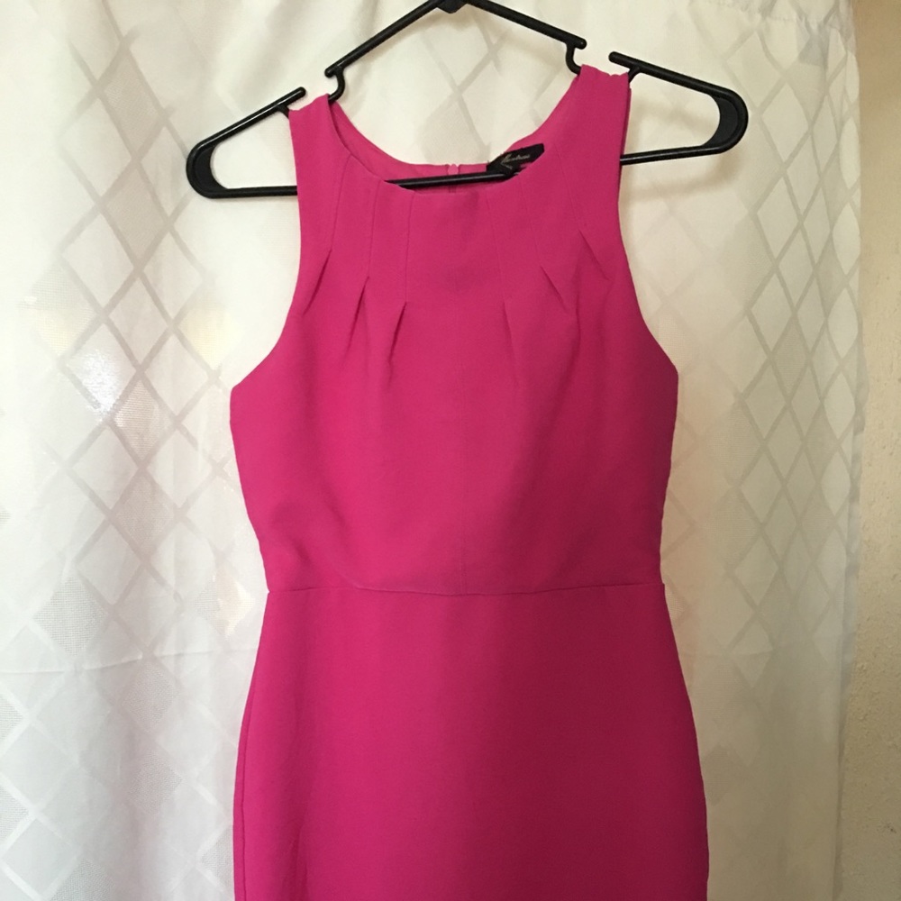 Hot pink interview dress