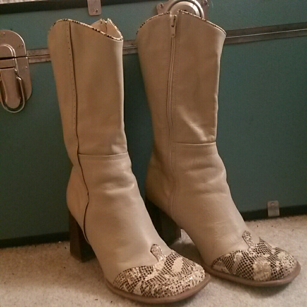 Leather Heeled Boots