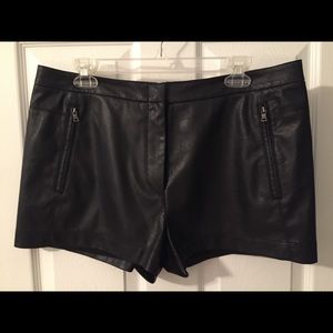 BCBG MaxAzria (faux) Leather Shorts