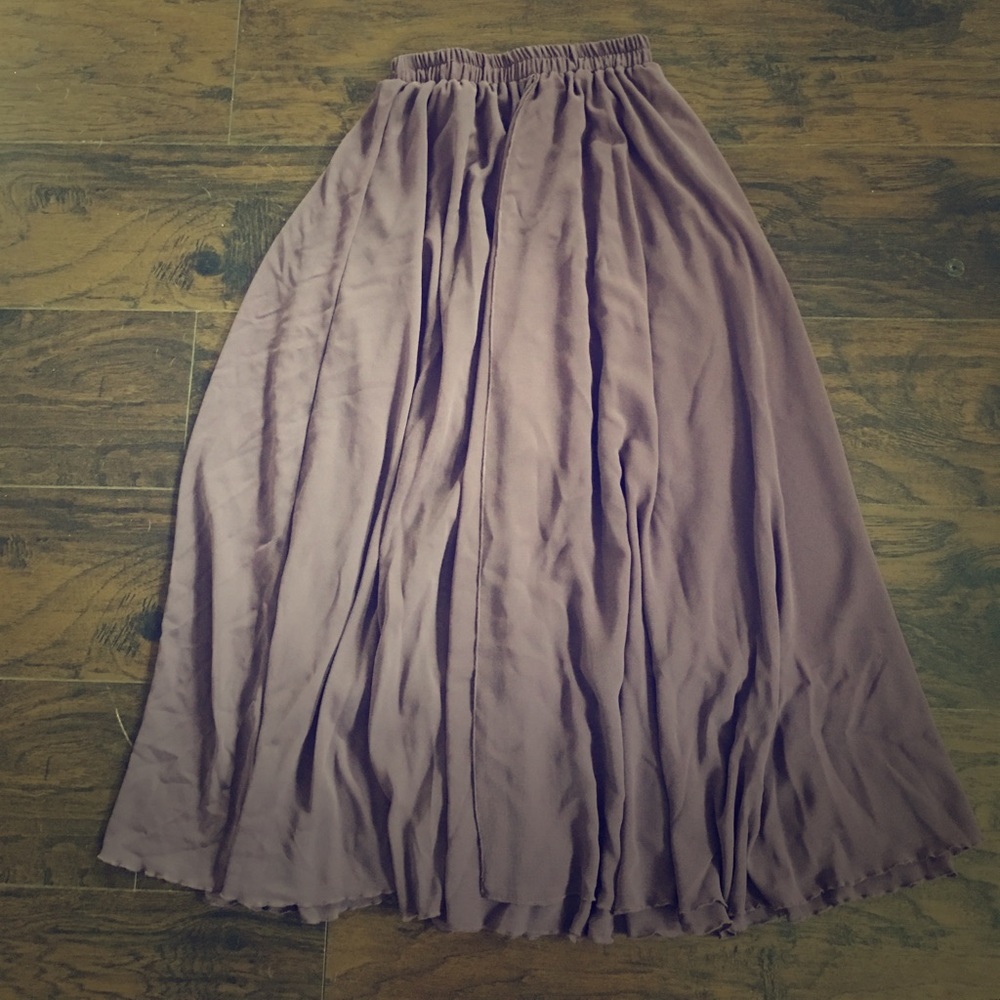 Chiffon maxi skirt