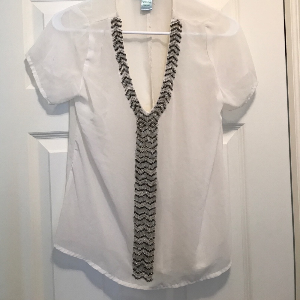 Sheer beaded top