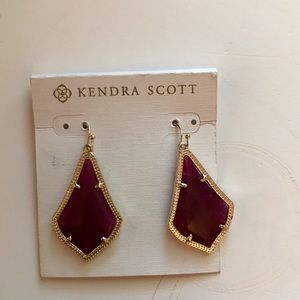 Kendra Scott Alex ratings in maroon jade