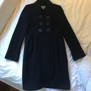 Black Wool Kate Spade Coat