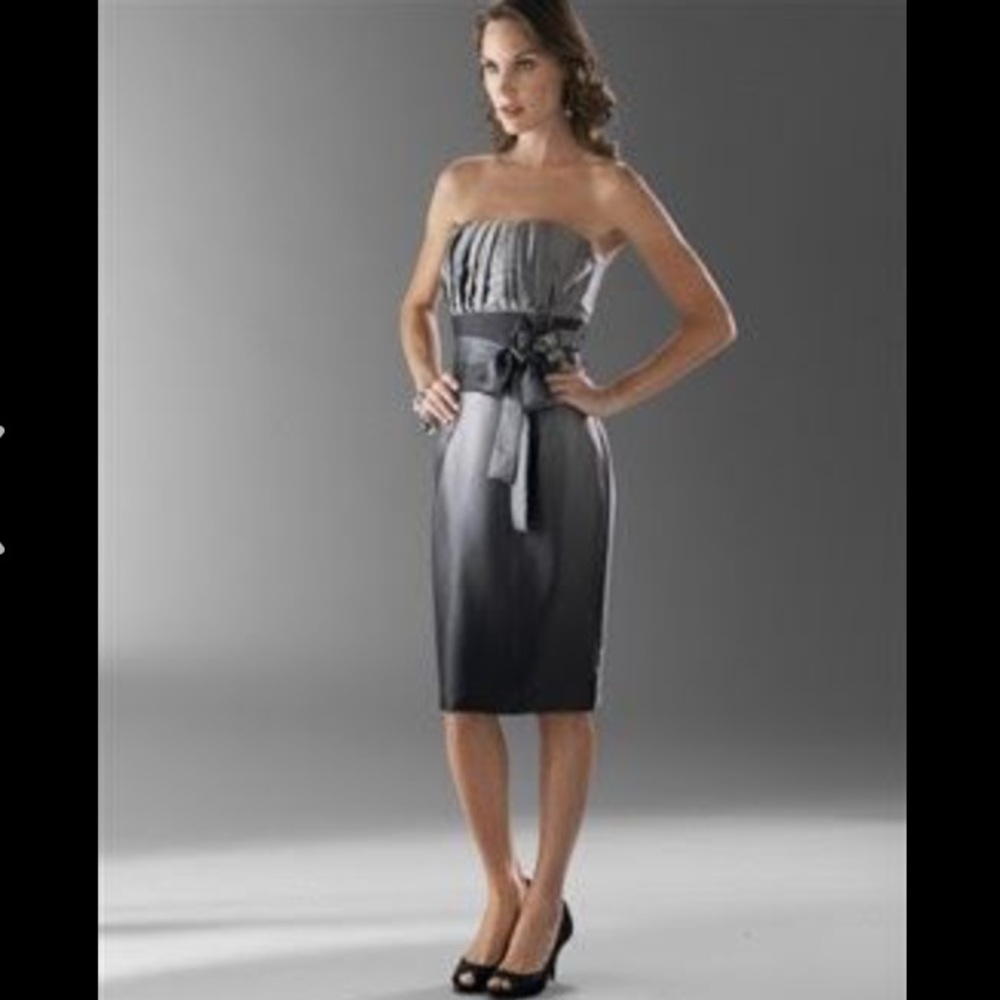 White House black market strapless ombré dress nwt
