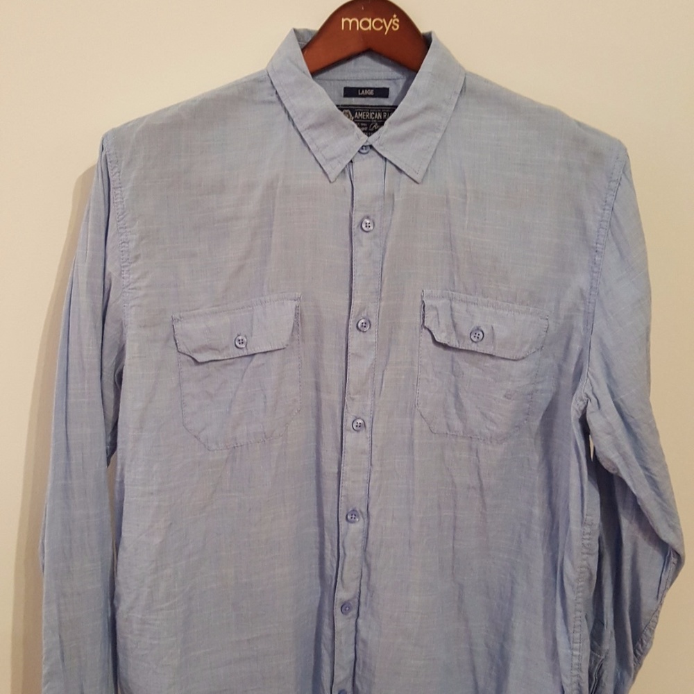 American Rag Men's Button-up Long Sleeve Large