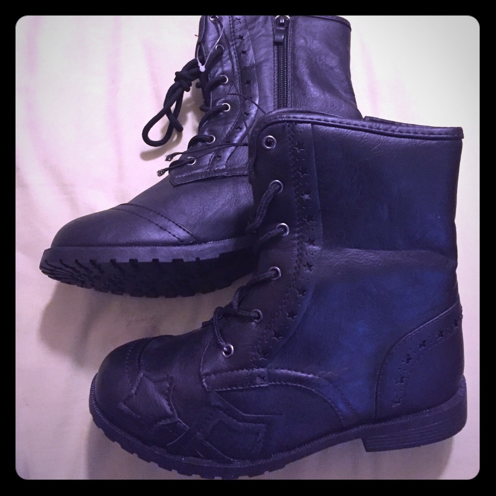 Never been worn combat boots