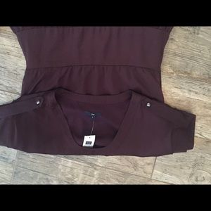 Gap Dress - Eggplant Bubble Dress