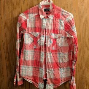 Express plaid button up