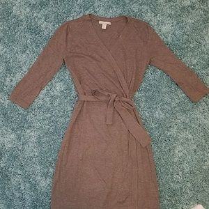 Banana Republic faux wrap sweater dress