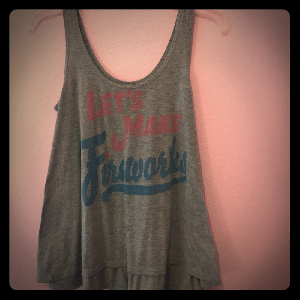 Juniors trapeze tank top