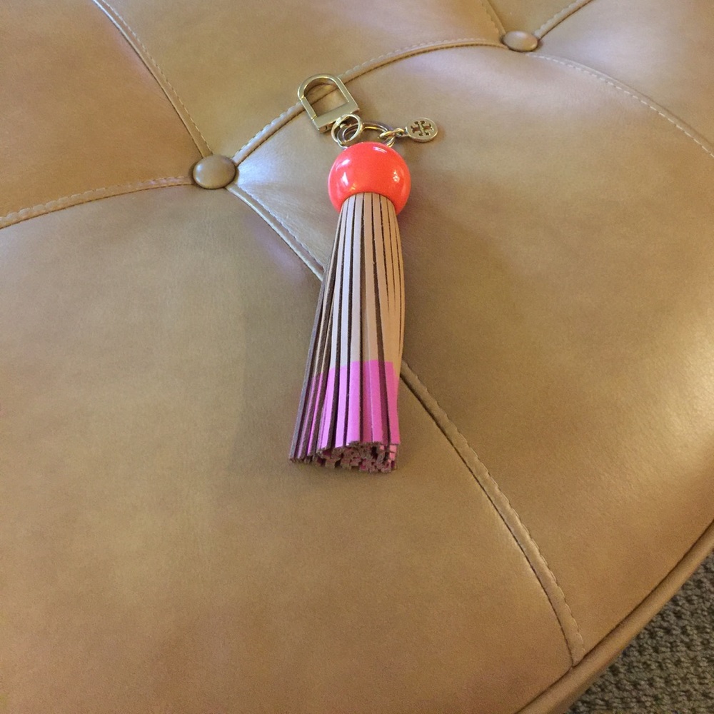 Tory Burch new tassel key fob