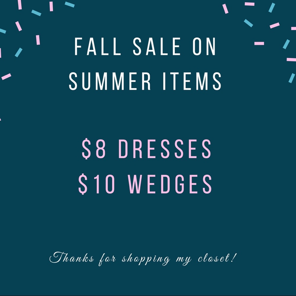 End of summer sale!! ☀️🛍👗👡