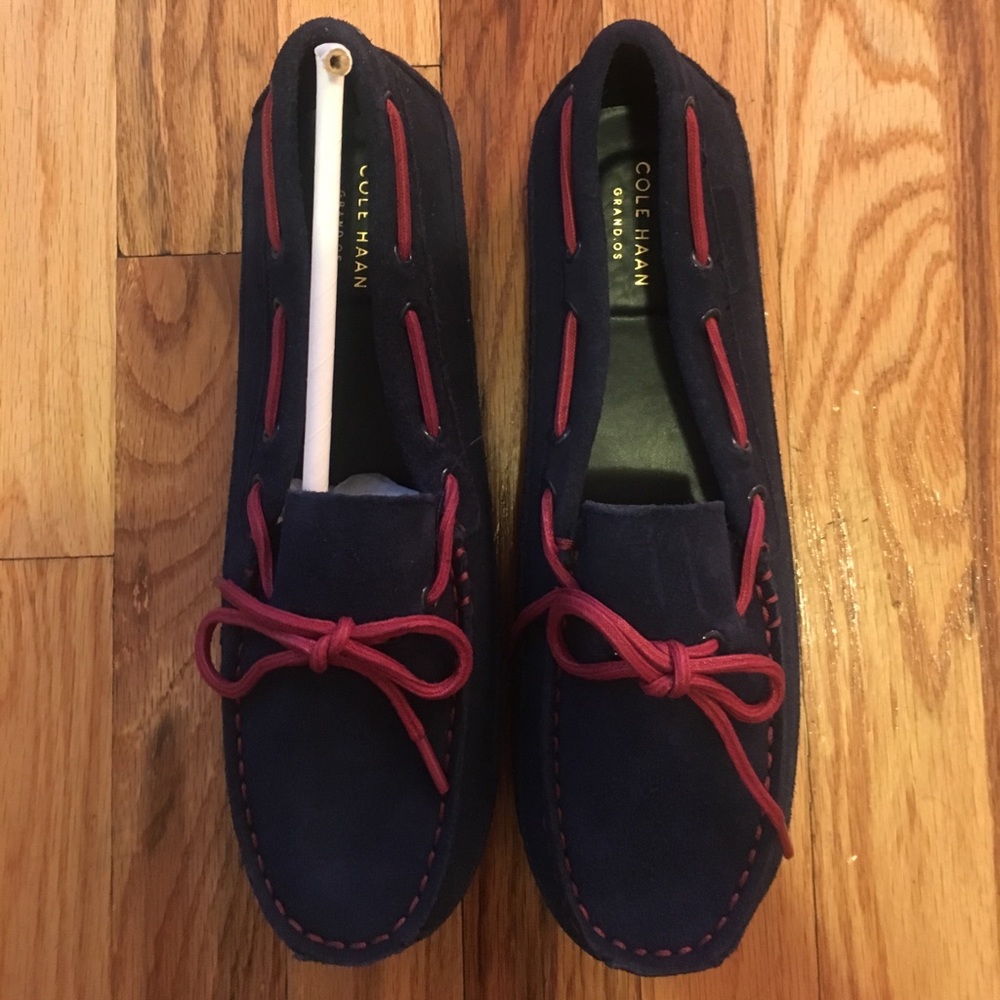Cole Haan - Grant Driver Navy/Red size 40