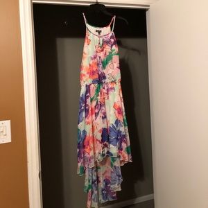 Pretty floral high low dress