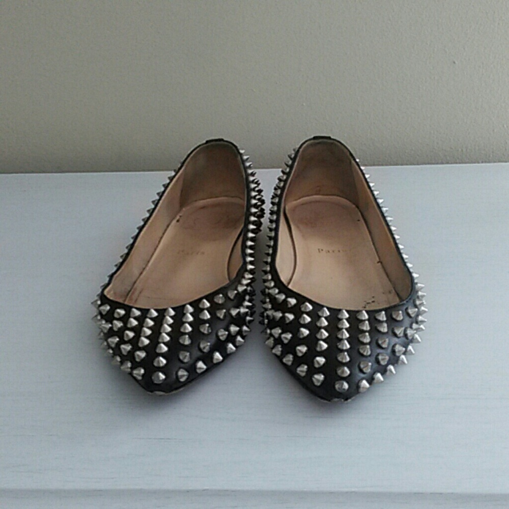 Christian Louboutin Spiked Pigalle Flats