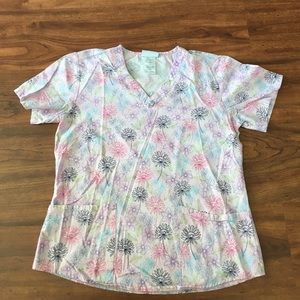 Size small scrub top