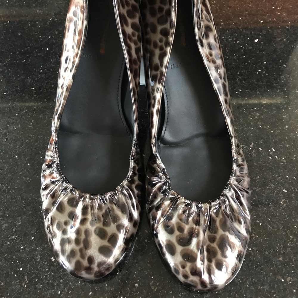 JCrew Tortoise Graphite Cece Ballet Flat size 6