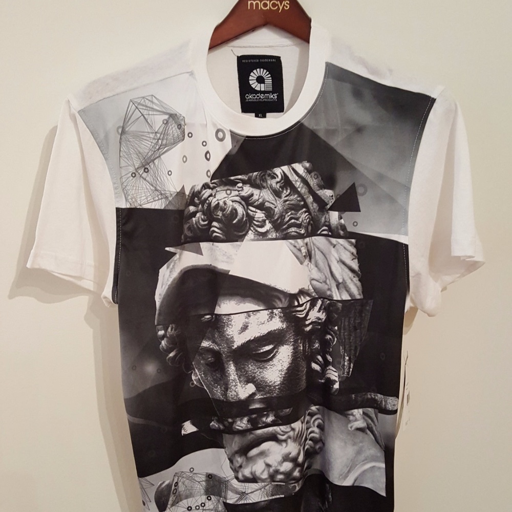 Akademiks Gorgon Sublimation Tee Men XL White