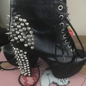 jeffrey campbell spiked boots