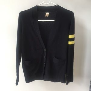 J.Crew navy cashmere blend cardigan