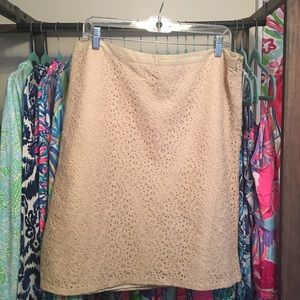 Cream Lace Skirt